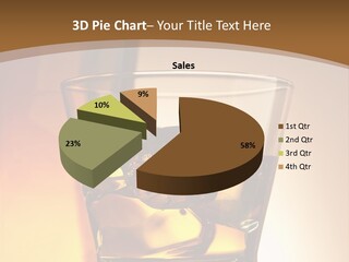 Liquor Drunk Cube PowerPoint Template