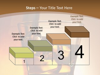 Liquor Drunk Cube PowerPoint Template