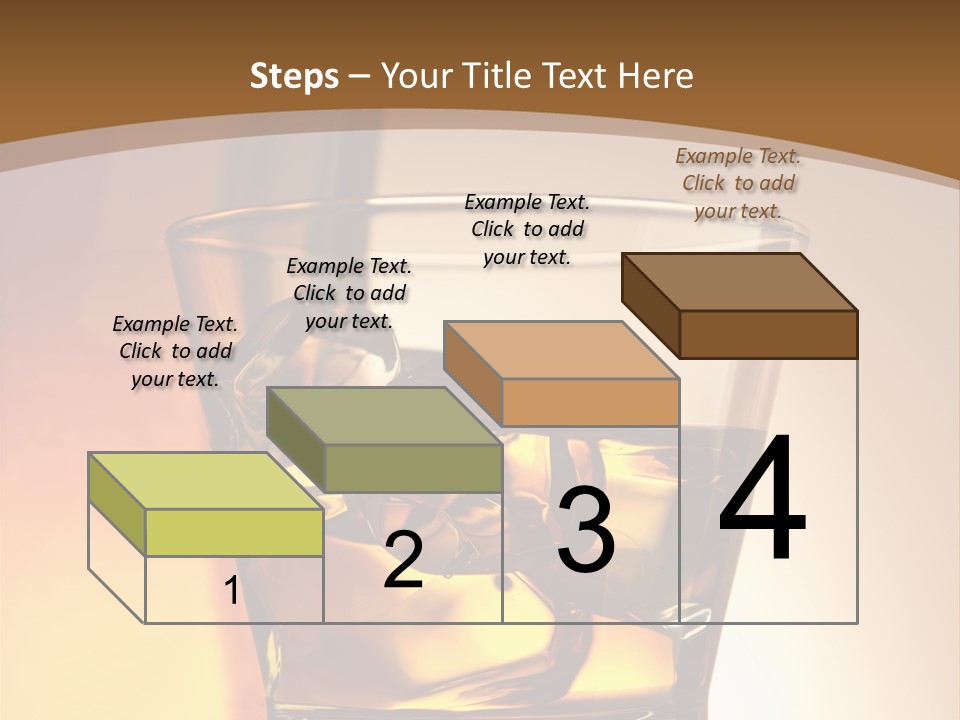 Liquor Drunk Cube PowerPoint Template