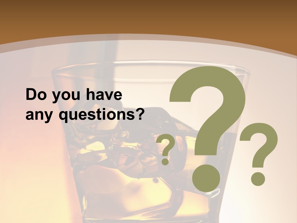 Liquor Drunk Cube PowerPoint Template