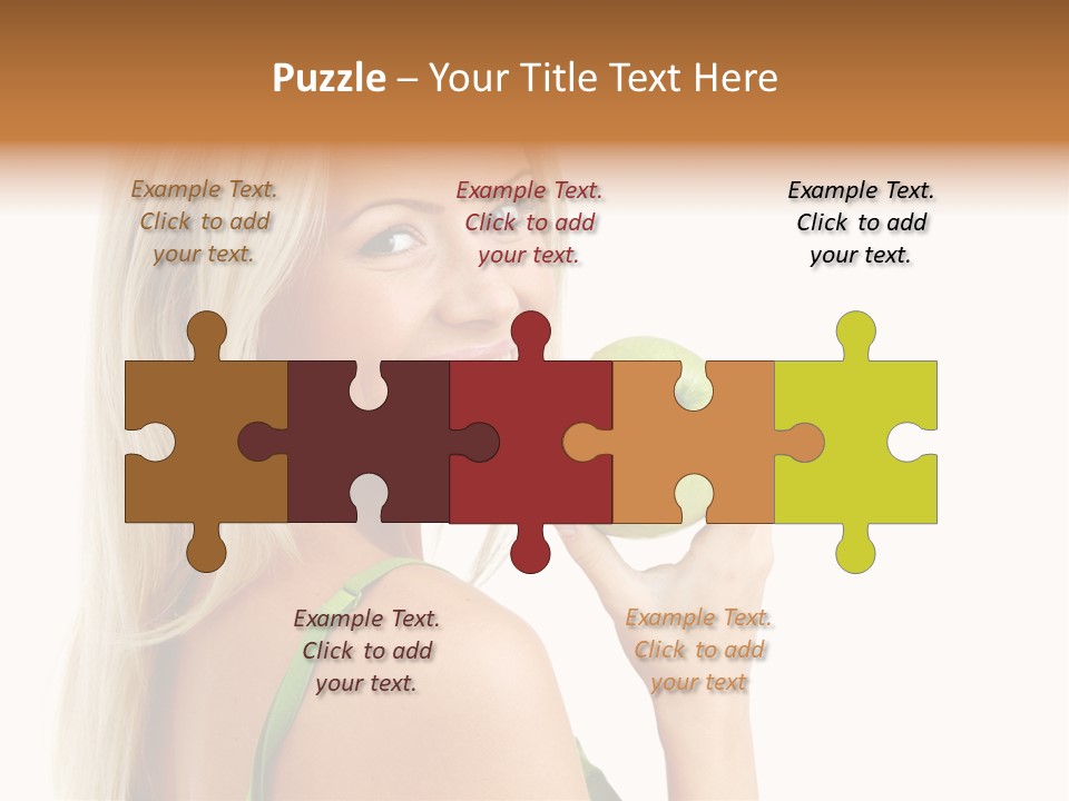 Vitamins People Beautiful PowerPoint Template