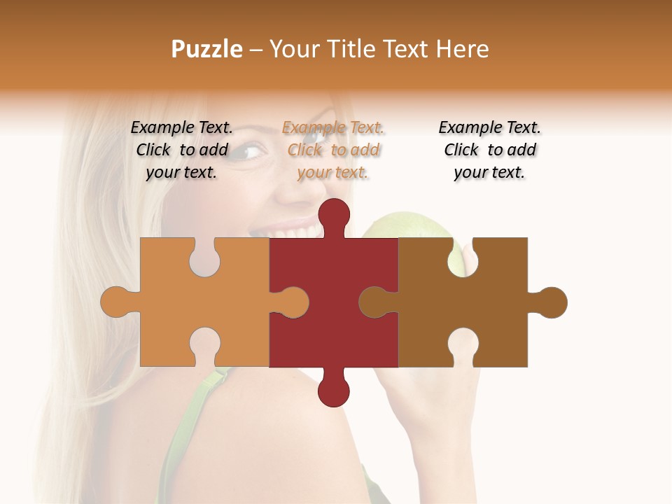 Vitamins People Beautiful PowerPoint Template