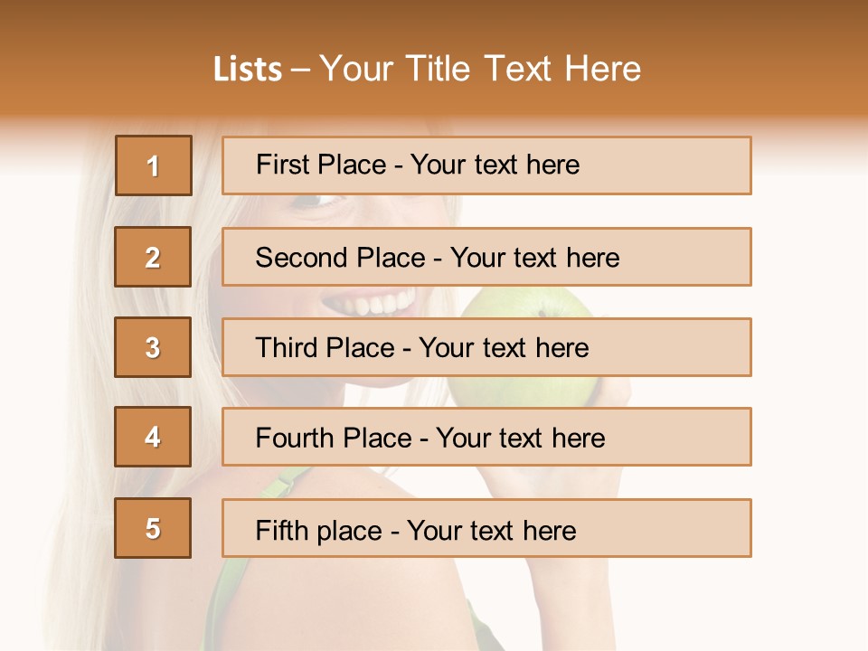 Vitamins People Beautiful PowerPoint Template