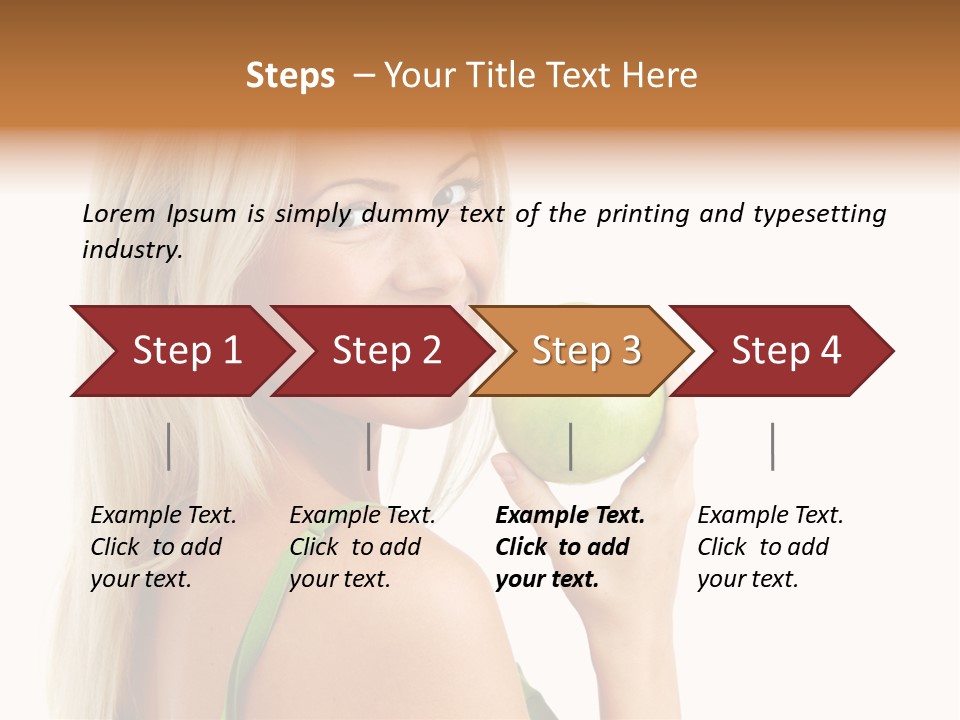 Vitamins People Beautiful PowerPoint Template