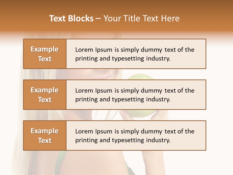 Vitamins People Beautiful PowerPoint Template