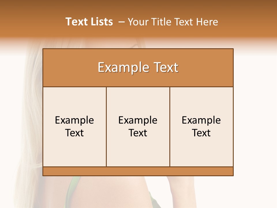 Vitamins People Beautiful PowerPoint Template