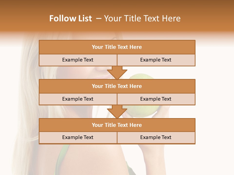 Vitamins People Beautiful PowerPoint Template