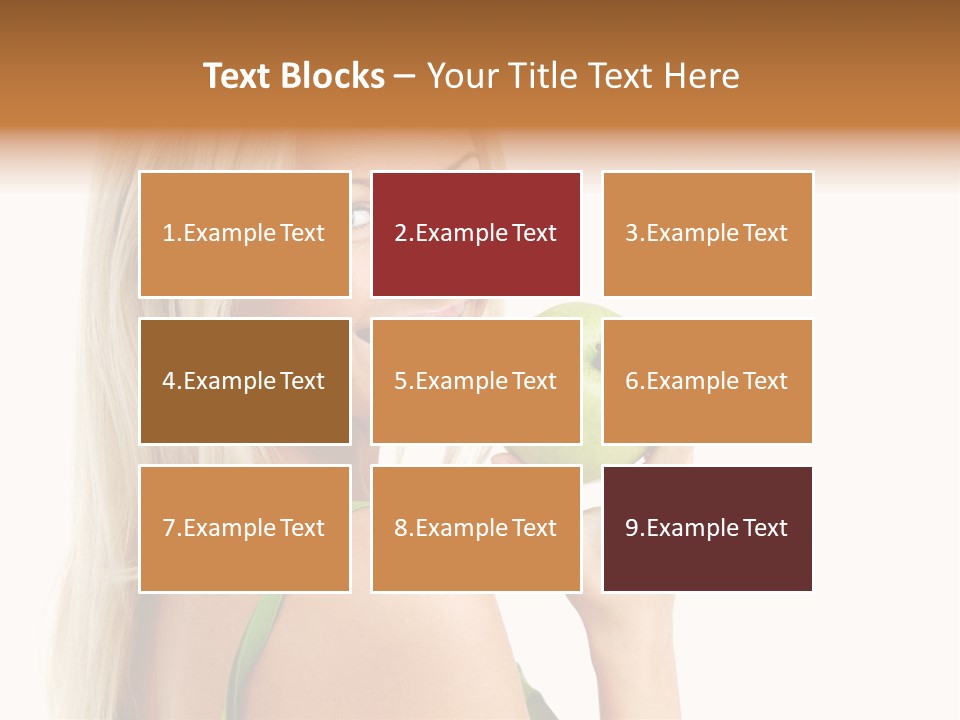 Vitamins People Beautiful PowerPoint Template