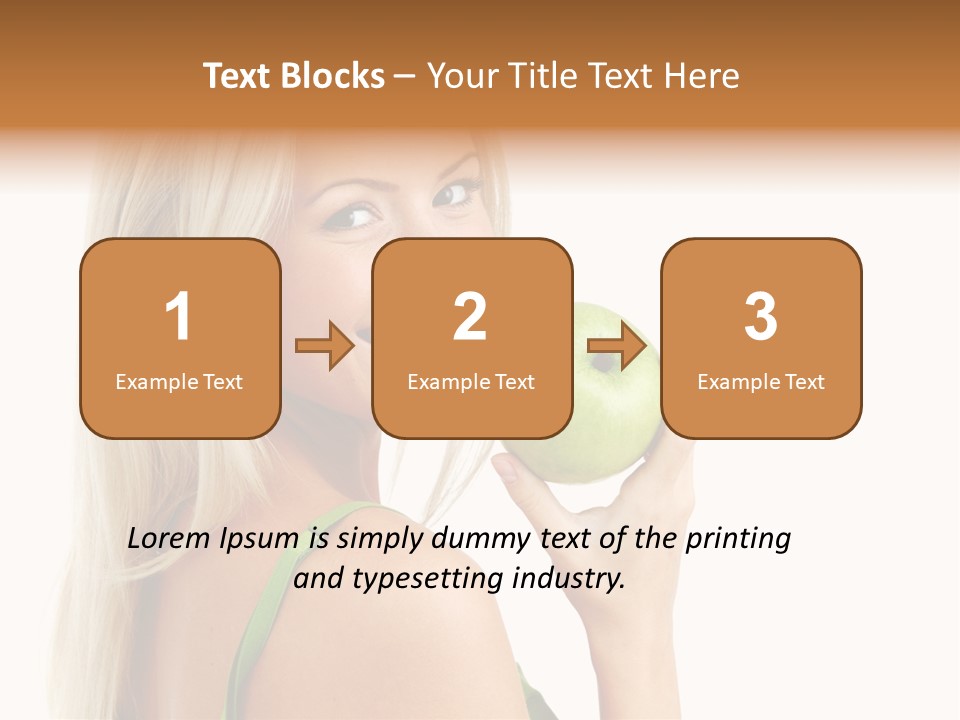 Vitamins People Beautiful PowerPoint Template