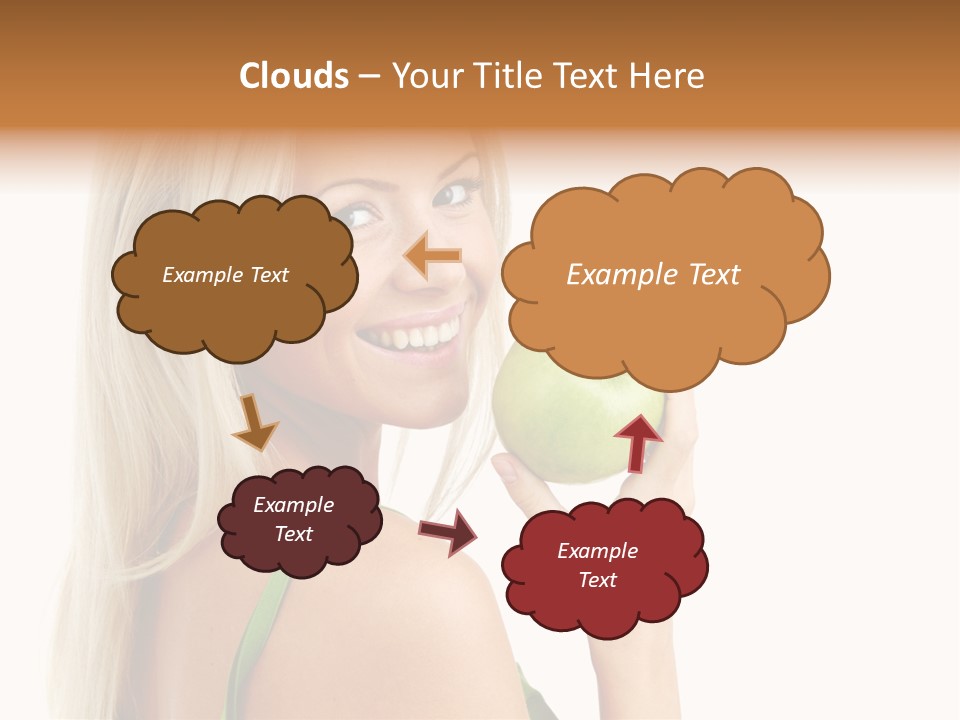 Vitamins People Beautiful PowerPoint Template