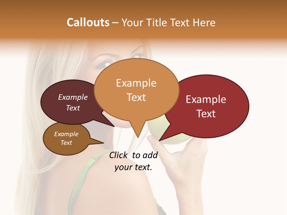 Vitamins People Beautiful PowerPoint Template