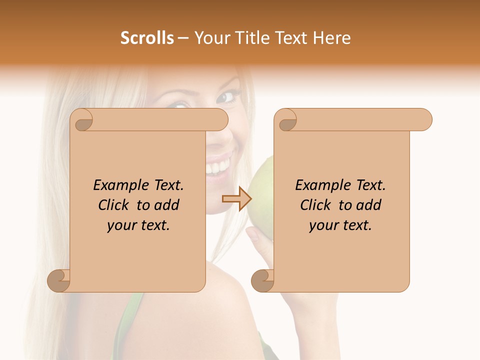 Vitamins People Beautiful PowerPoint Template