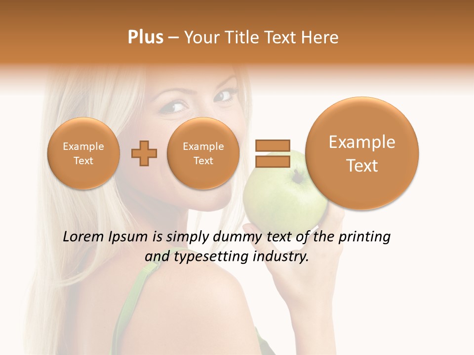 Vitamins People Beautiful PowerPoint Template