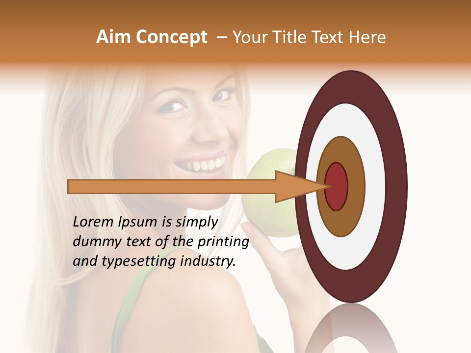 Vitamins People Beautiful PowerPoint Template