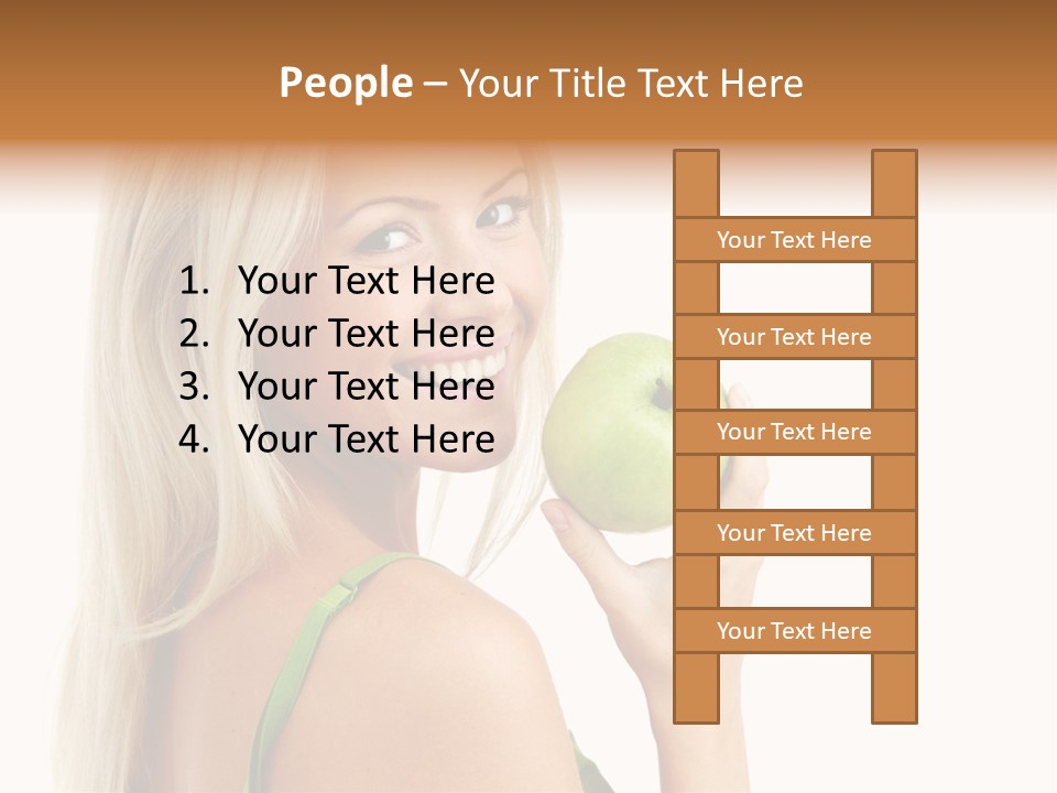 Vitamins People Beautiful PowerPoint Template