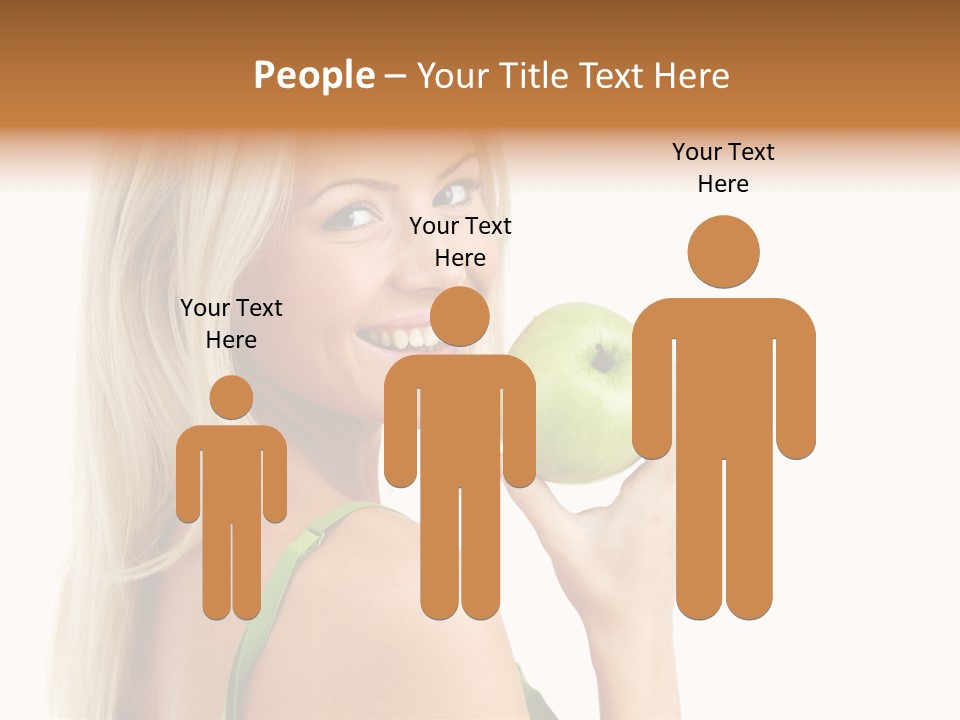 Vitamins People Beautiful PowerPoint Template