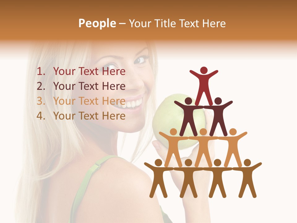 Vitamins People Beautiful PowerPoint Template