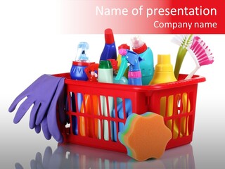 Cleaning Sponge Object PowerPoint Template