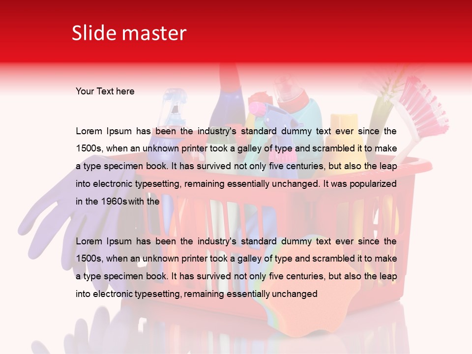 Cleaning Sponge Object PowerPoint Template