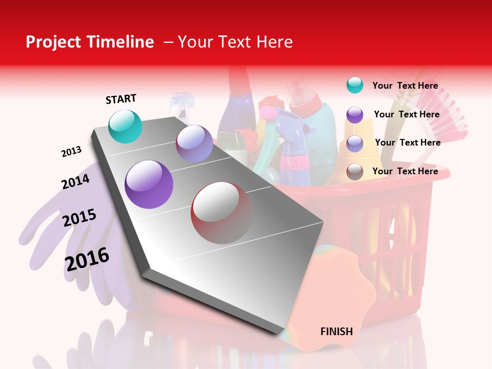 Cleaning Sponge Object PowerPoint Template