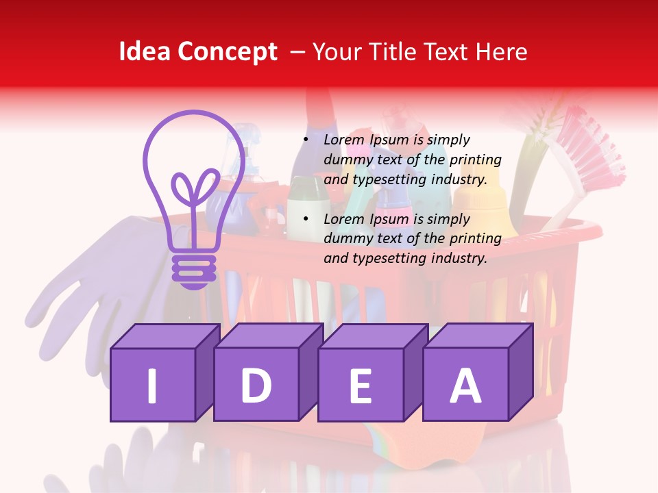 Cleaning Sponge Object PowerPoint Template