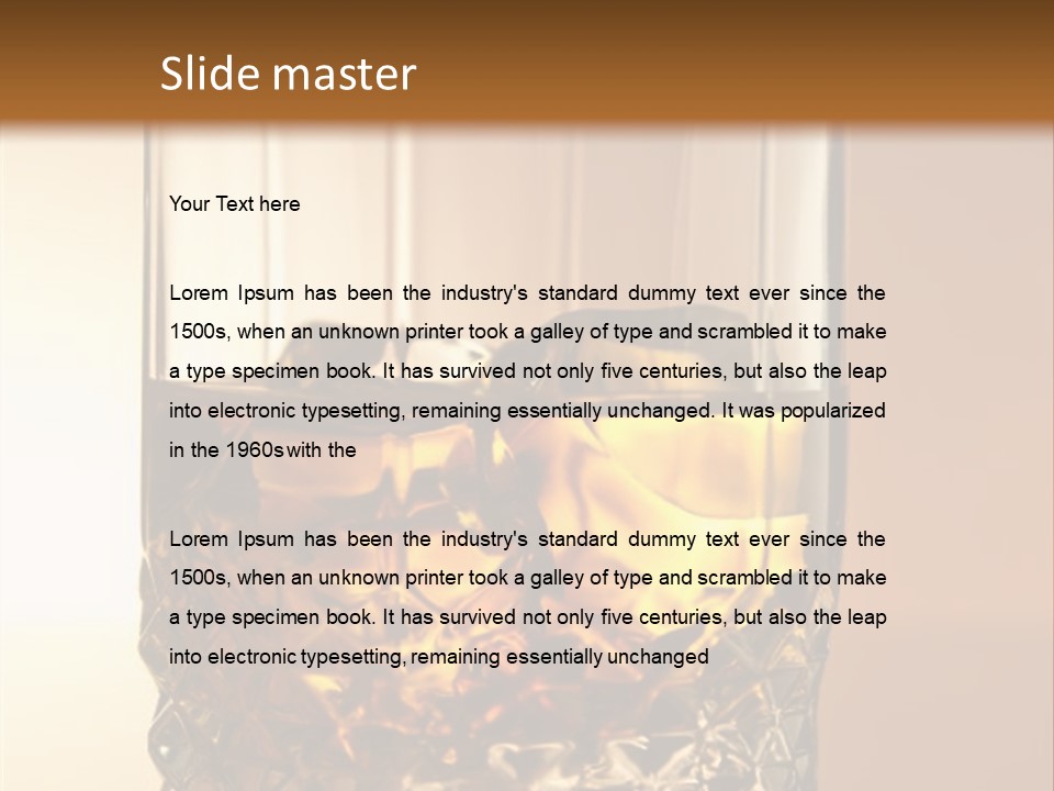 Liquor On The Rocks Bar PowerPoint Template