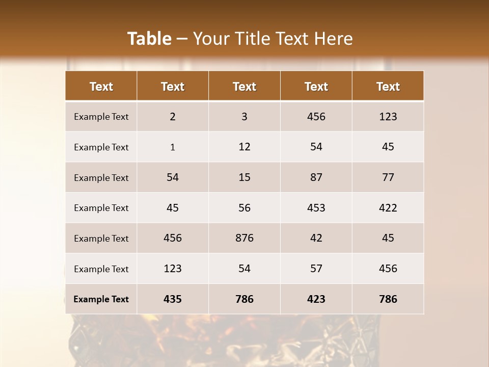 Liquor On The Rocks Bar PowerPoint Template