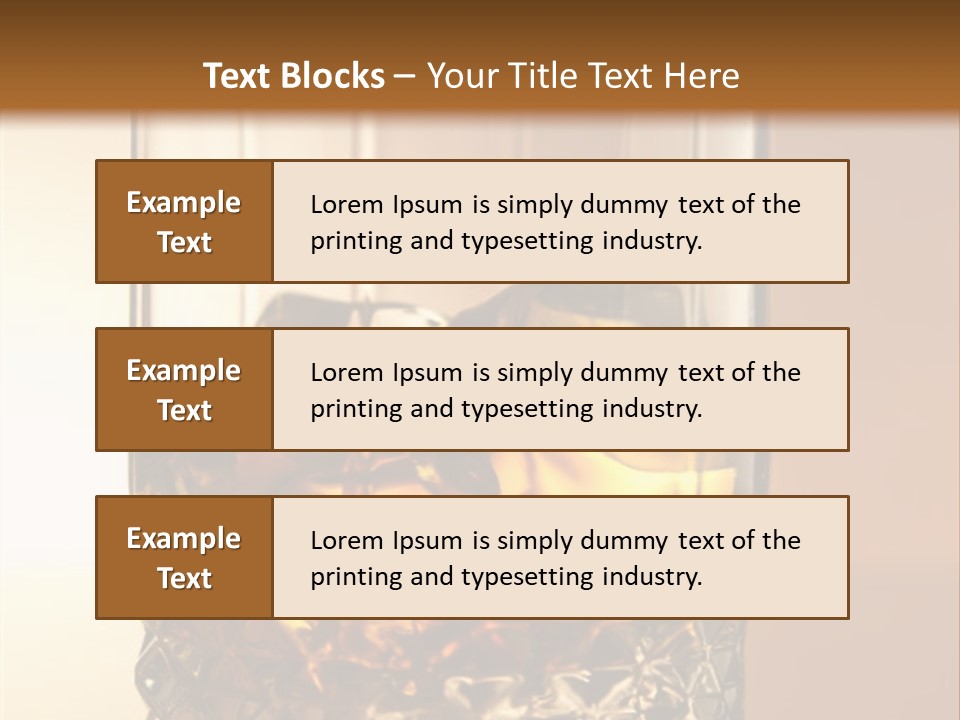 Liquor On The Rocks Bar PowerPoint Template