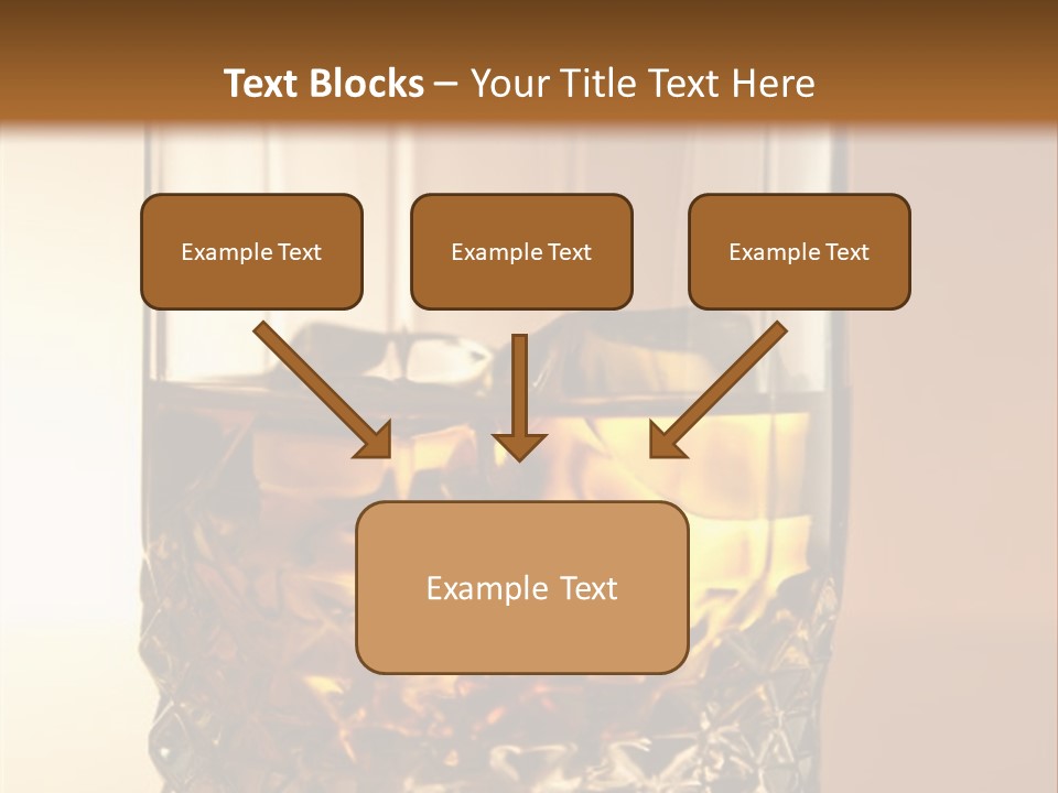 Liquor On The Rocks Bar PowerPoint Template