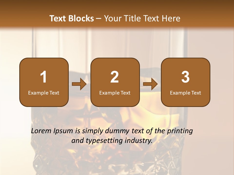 Liquor On The Rocks Bar PowerPoint Template