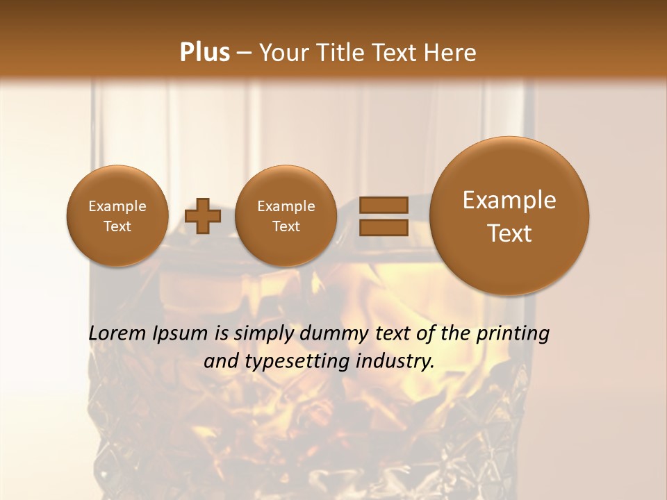 Liquor On The Rocks Bar PowerPoint Template