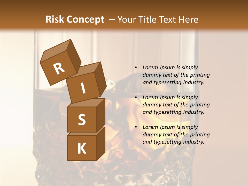 Liquor On The Rocks Bar PowerPoint Template