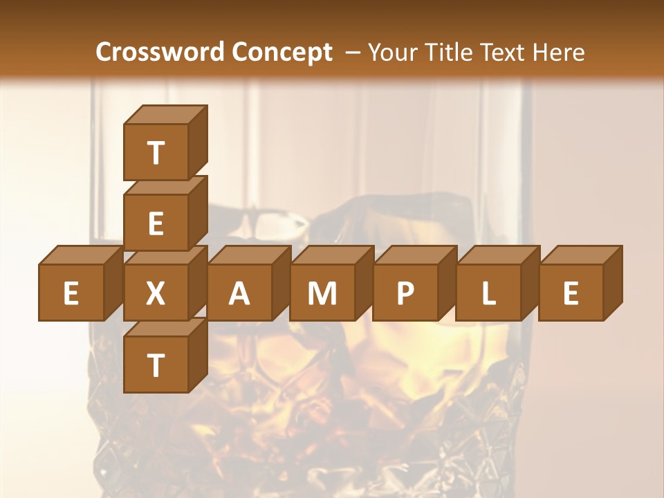 Liquor On The Rocks Bar PowerPoint Template