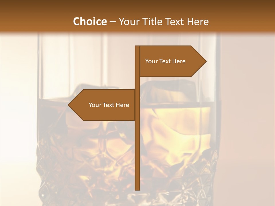 Liquor On The Rocks Bar PowerPoint Template