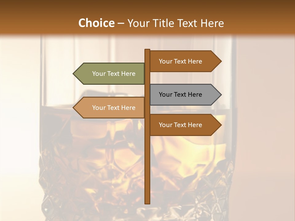 Liquor On The Rocks Bar PowerPoint Template