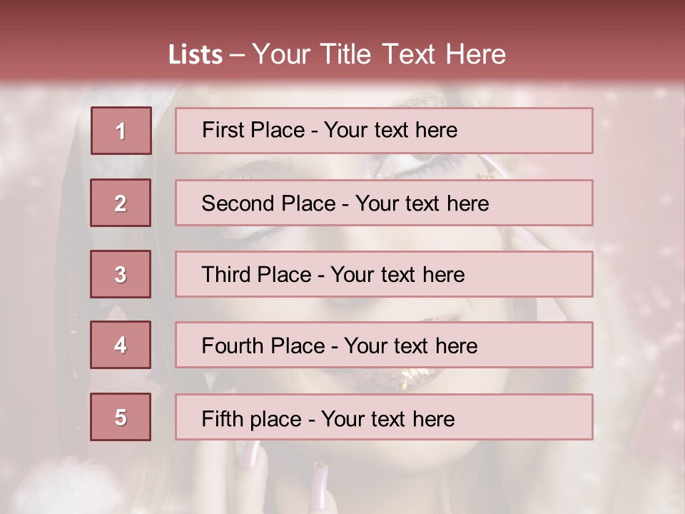 Snow Long Hat PowerPoint Template