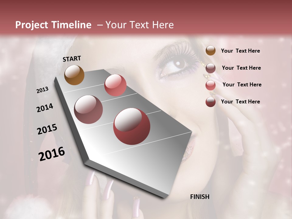 Snow Long Hat PowerPoint Template