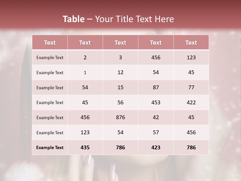 Snow Long Hat PowerPoint Template