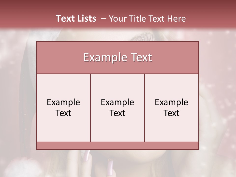 Snow Long Hat PowerPoint Template