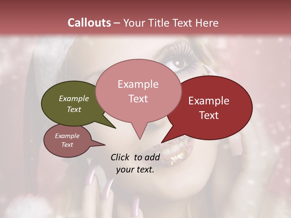 Snow Long Hat PowerPoint Template