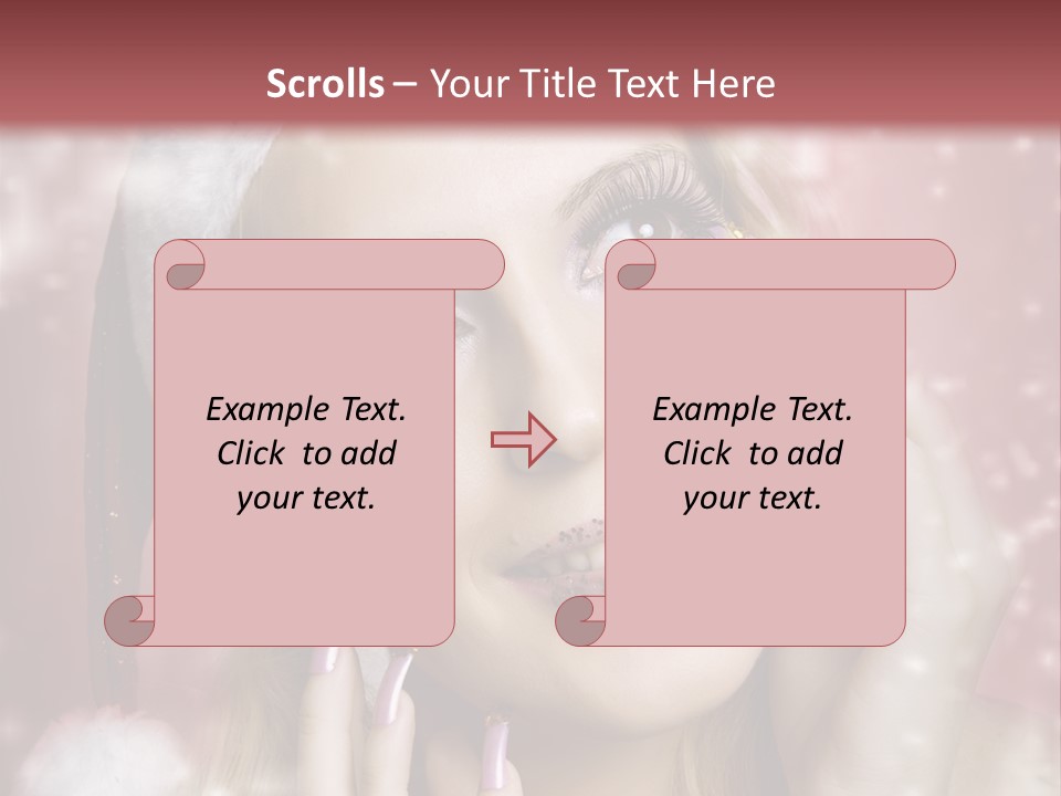 Snow Long Hat PowerPoint Template