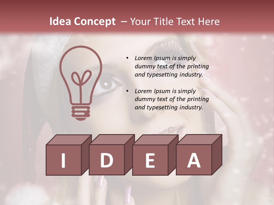 Snow Long Hat PowerPoint Template