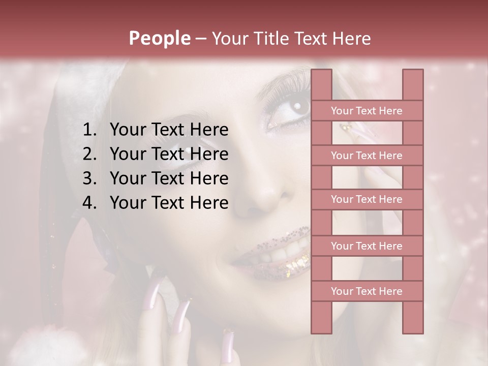 Snow Long Hat PowerPoint Template