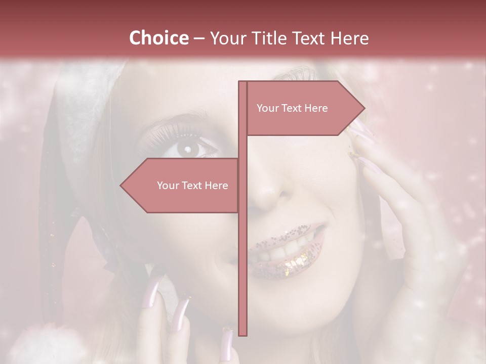 Snow Long Hat PowerPoint Template