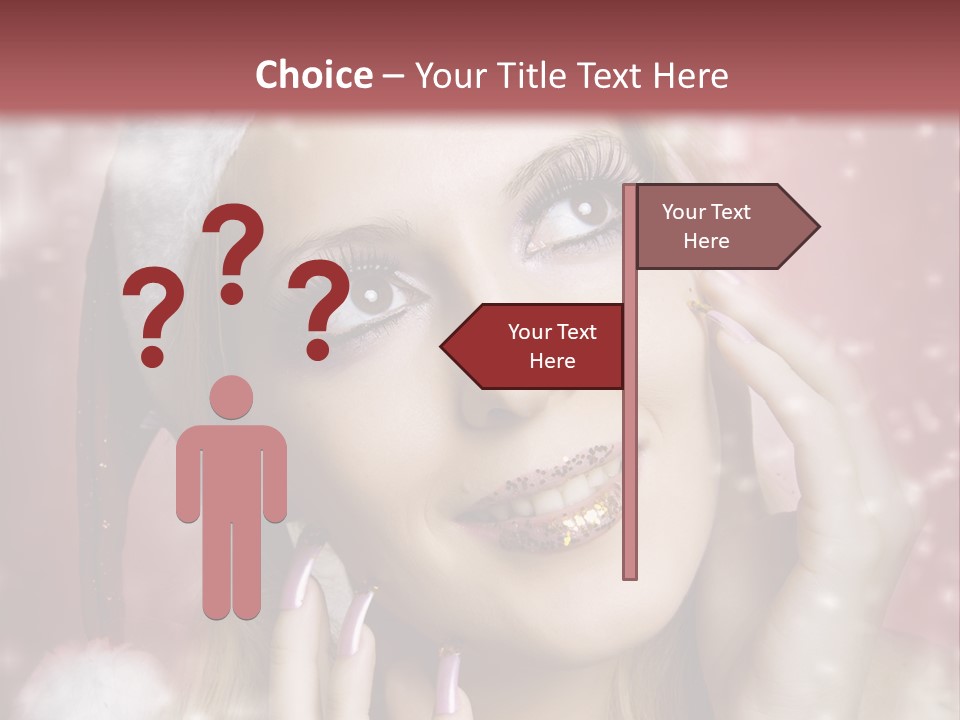 Snow Long Hat PowerPoint Template