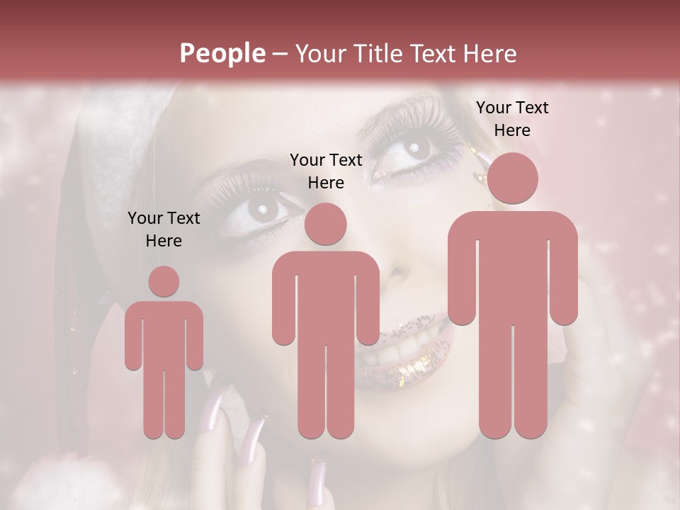 Snow Long Hat PowerPoint Template