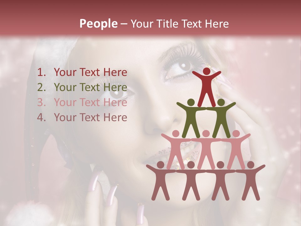 Snow Long Hat PowerPoint Template