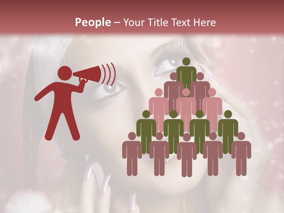 Snow Long Hat PowerPoint Template