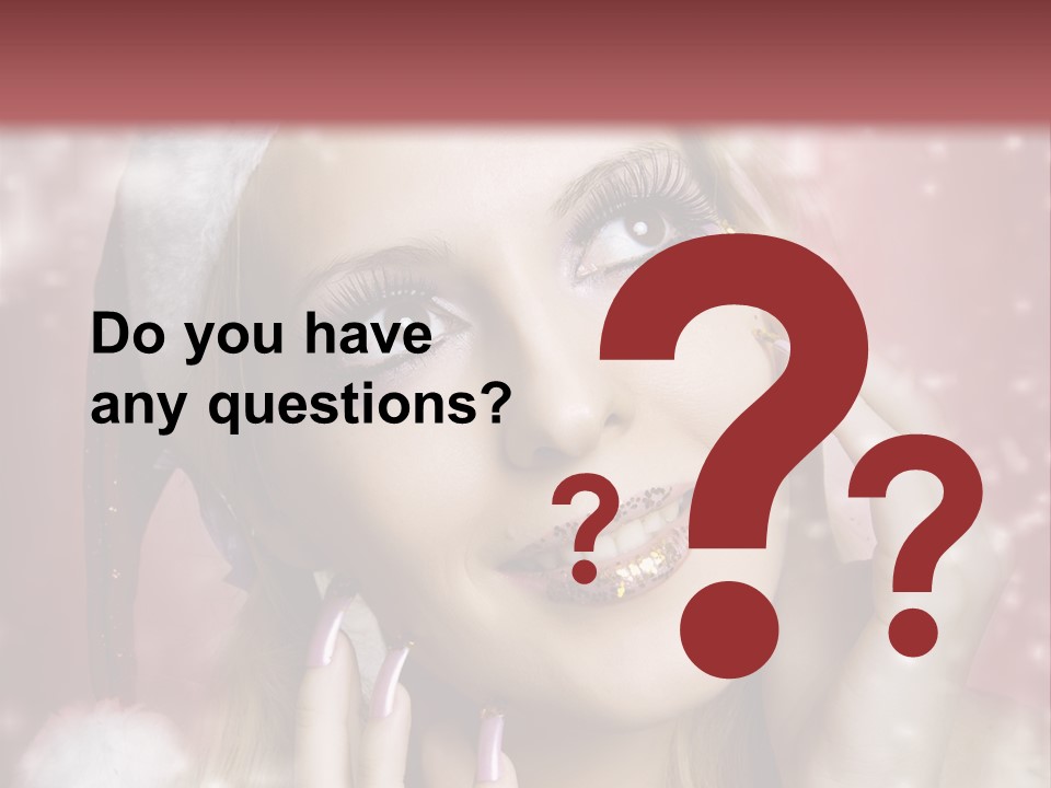 Snow Long Hat PowerPoint Template