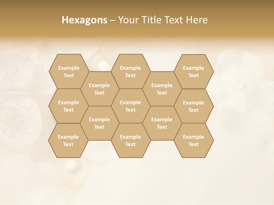 Golden Wedding Background Flowers PowerPoint Template